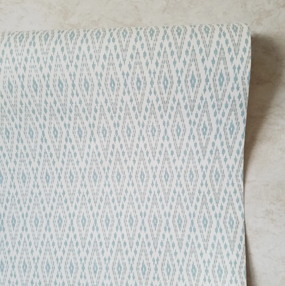 Wallpaper Blue Aztec Vibe Carey Lind - boho